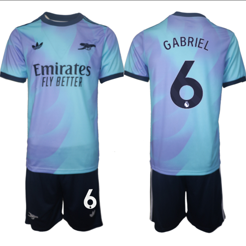 Men 2024-2025 Club Arsenal away Purple blue #6 Soccer Jersey->indianapolis colts->NFL Jersey